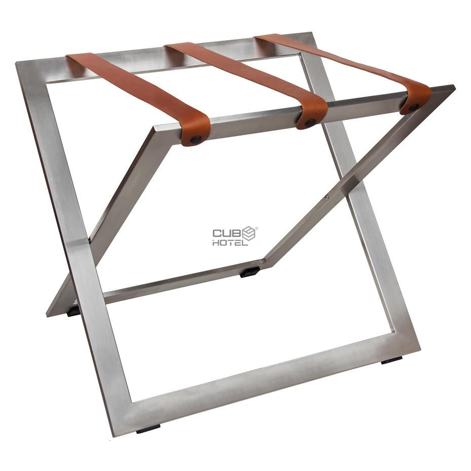 Soporte de Maletas Inox Cintas Piel